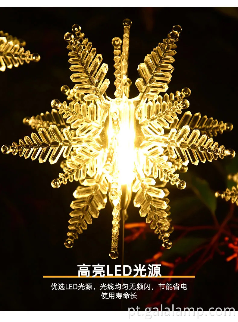 Luzes de festivais de LED montes de energia solar vibrantes para jardins ao ar livre